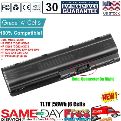 Battery for HP Pavilion dm4 dv3 dv5 dv6 dv7 g4 g6 g7 G62 G56 Series Laptop PRE - Image 1 of 4