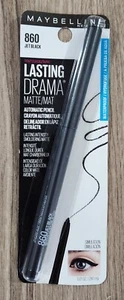 Maybelline Lasting Drama Eyeliner Pencil 860 Jet Black WATERPROOF New Sealed - Picture 1 of 2