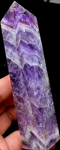 160g NATURAL Sueño Amatista Pluma Amatista Cuarzo CRISTAL VARITA PUNTO s782 - Imagen 1 de 9