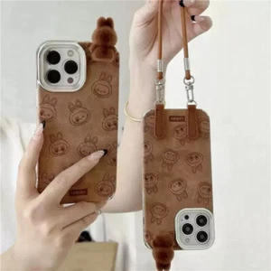 2025 New Ins Cartoon Cute Anti-Slip 3d Labubu Handheld Rope Phone 16 Promax Case - Zdjęcie 1 z 26