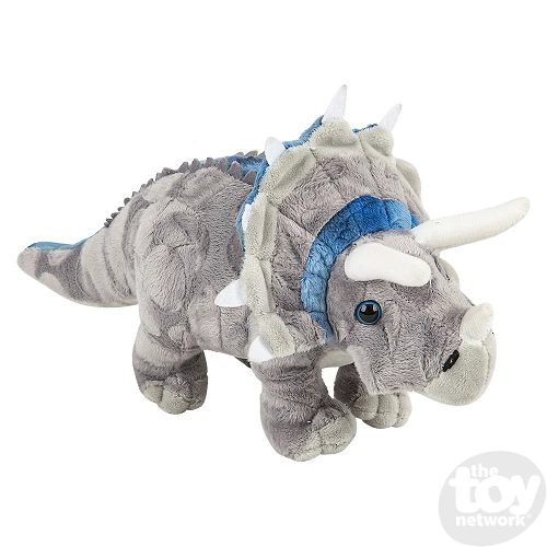 One Assorted Color Triceratops Dinosaur Plush Stuffed Animal - 13
