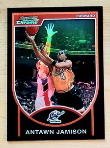 2007-08 Bowman Chrome ANTAWN JAMISON Black Refractor Parallel S#156/199 WIZARDS - Picture 1 of 3