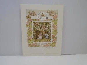 BRAMBLY HEDGE SUMMER ROYAL DOULTON JILL BARKLEM SIGNED AUTOGRAPH FREE SHIP JP - Picture 1 of 5