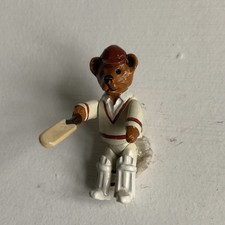 Warwick Miniatures Rare Vintage Metal Jointed Teddy Bear Cricketer