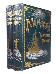 FARTHEST NORTH BY FRIDTJOF NANSEN 1898 SECOND EDITION - Picture 1 of 23