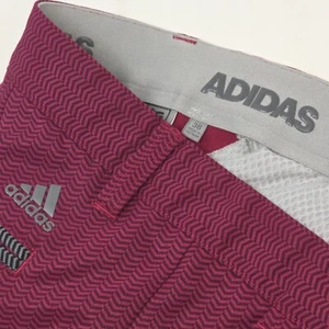 Adidas Ultimate 365 Golf Shorts Men's 38 Red Night Herringbone Stretch BC6838 - Picture 1 of 6