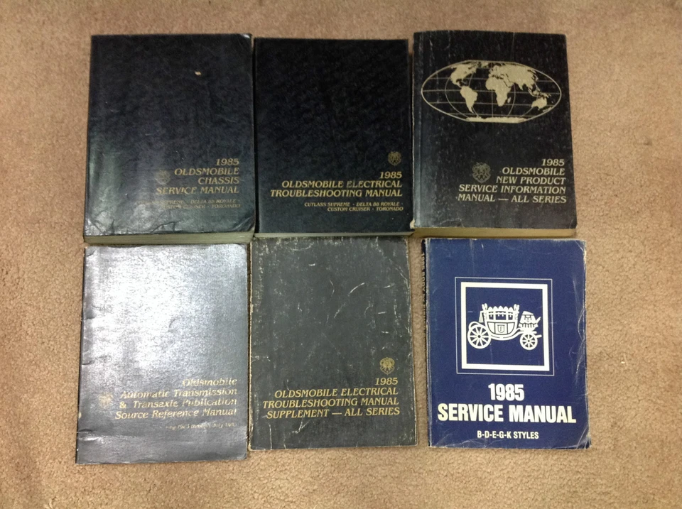 1985 Oldsmobile Cutlass Supreme Toronado Delta 88 Royale Service Shop Manual Set - Image 1 of 4