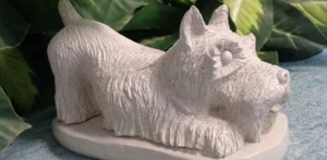 Scotty Dog statue figurine Concrete sealed, indoor/outdoor dog lovers gift - Picture 1 of 5