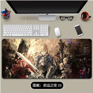 Tappetino Mouse Pad Gioco Tastiera Scrivania Carino Anime Fate/stay night 80X30CM Regalo - Foto 1 di 2