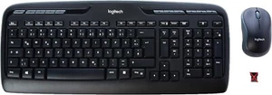 Logitech MK 330 Maus und Tastatur Set kabellos deutsches Layout OHNE USB - Bild 1 von 2