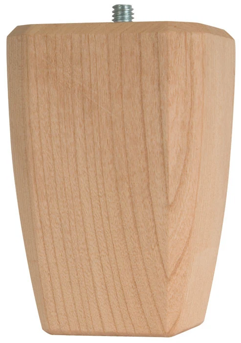 Waddell 2746 2-1/2in X 4in Square Taper Hardwood Bun Foot