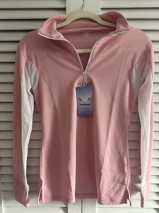 TuffRider Petal Pink Ventilated Technical Shirt XS - New with Tags - Picture 1 of 3