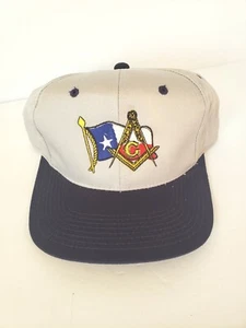 Cappello Berretto Baseball Texas Massonico Logo Combinato Bandiera Texas Ricamato  - Foto 1 di 7