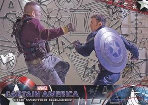 Tarjeta del Capitán América 2014 Upper Deck Patriotic Silver Foil #17 - Imagen 1 de 2