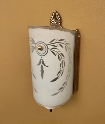 PAR de apliques de iluminación vintage Hollywood Regency años 40 Foto 1 de 4