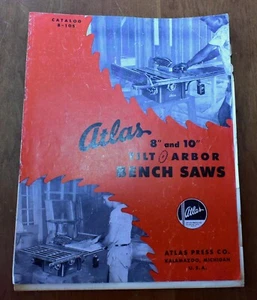 Vintage ATLAS Kippdornbank Sägen Katalog 8-105 1949 - Bild 1 von 3