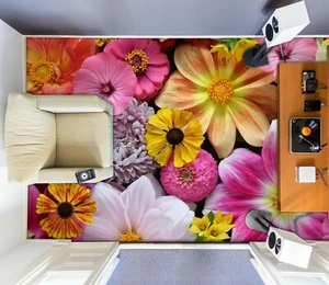 3D Bright Petals 5211 Floor WallPaper Murals Wall Print Decal AJ WALL Fay - Picture 1 of 6