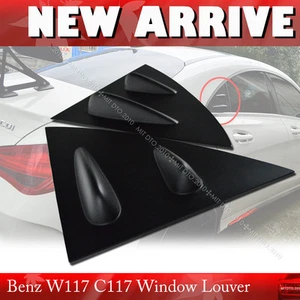 Matte Black Fit For Mercedes Benz C117 W117 CLA-Class Side Window Louver CLA250 - Picture 1 of 1