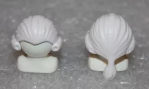 Playmobil capelli 2 parrucche " giudice bianco " pirati vichinghi donna uomo - Foto 1 di 2