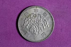 Yr. 38 (1963) Japan Showa Era 100 Yen Silver Coin #M22585 - Picture 1 of 2