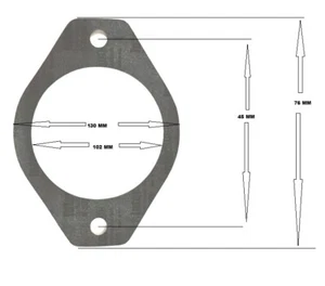HYDRAULIC PUMP B-PAD MOUNTING GASKET EATON DANFOSS VICKERS  CESSNA PARKER 102919 - Picture 1 of 3