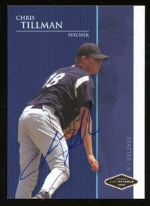 2006 Just CHRIS TILLMAN Signed Card autograph AUTO MARINERS ORIOLES