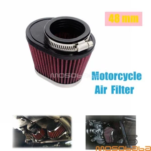 48mm Conical Style Air Filter Air Intake Cleaner For Harley Honda Ducati Yamaha - Picture 1 of 9