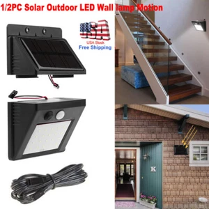 Solar Outdoor LED Wall lamp Motion Sensor Night Sensor Separable Deck Lawn Light - Picture 1 of 14