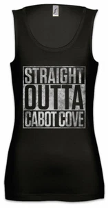 Straight Outta Cabot Cove Women Tank Top Murder Fun She Arabesque Hobby Wrote - Picture 1 of 1