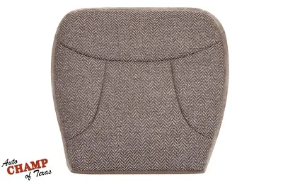 92-93 Ford F-150 F-250 F-350 XLT - Cubierta de asiento de tela inferior del lado del conductor bronceado 50/50 Foto 1 de 4