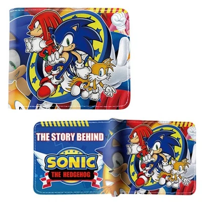 Sonic the Hedgehog Bi-Fold Wallet - SONIC KNUCKLES TAILS TRIO New (Sonikku) - Image 1 of 2