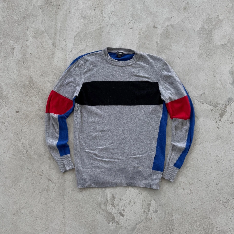 Vintage 90s Diesel Wool Sweater Size M Gray - Image 1 of 4