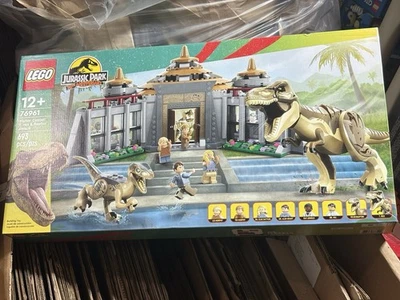 LEGO 76961 Jurassic Park Centro de Visitantes T Rex y Raptor Attack Retirado Raro NUEVO Foto 1 de 4