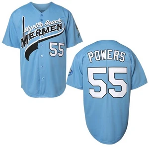 Kenny Powers Baseball Jersey #55 Myrtle Beach Mermen Stitched Men Movie Baseb... - Picture 1 of 9