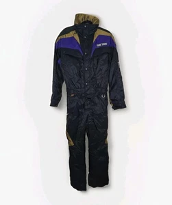 Vintage Hard Corps Herren M Einteiler Gore-Tex Skianzug schwarz lila *kleiner Fehler - Bild 1 von 22