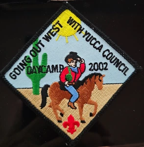 BSA Yucca Council - Cub Scout Day Camp 2002 - Going Out West - Cowboy on Horse - Picture 1 of 1