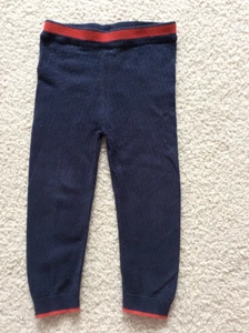 MARKS & SPENCER  AUTOGRAPH GIRLS COTTON NAVY BOTTOMS LEGGINGS AGE 18-24 MONTHS - Picture 1 of 6