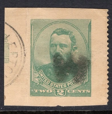 US Scott U293 Used - Cut Square - CV 20$ - Image 1 of 2