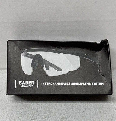 Wiley X Z87 Saber 高级射击安全眼镜 303 哑光黑色镜框/透明 — 第 1/4 张图片