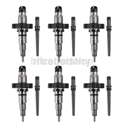6X Diesel Fuel Injector w/tube 0445120238 For 04-09 Dodge Ram Cummins 5.9L - Изображение 1 из 4