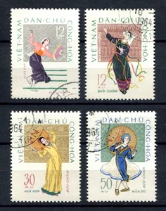 Vietnam 1962 • Sc# 195-198 • Folk dances • cs CTO NH (SU-8639) - Picture 1 of 1