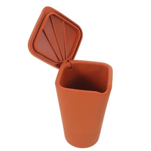  KFZ Mülleimer - Silikon Orange Auto Aufbewahrung Mülleimer für LKW - Bild 1 von 12