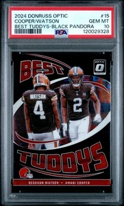 2024 Donruss Optic Deshuan Watson/Amari Cooper Best Tuddys BK Pandora /25 PSA 10 - Picture 1 of 2