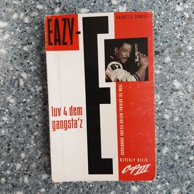 Eazy-E Luv 4 Dem Gangsta'z Single Rare Promo Cassette Beverly Hills Cop 3 - Image 1 of 4