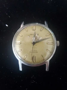 Gruen Precision Men's Gold Tone 25 Jewels Autowind Watch For Parts Or Repair - Picture 1 of 2