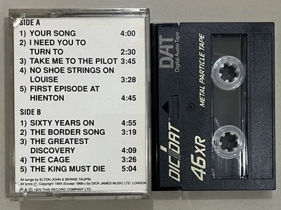 Elton John DAT Production Master Digital Audio Tape Cassette Ultra Rare - Image 1 of 3