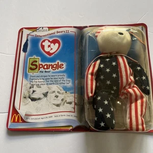 TY SPANGLE The Bear Beanie Baby International Bears II Mc Donald's Retired NEW - Picture 1 of 6