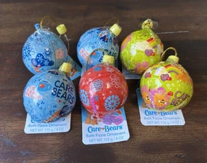 Care Bear Bath Fizzie Ornament 2014 Lot of 6 - J - Picture 1 of 3