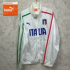 Offizielle Puma Italien Nationalmannschaft WM 2014 weiß Walk Out 744249 Jacke L - Bild 1 von 14
