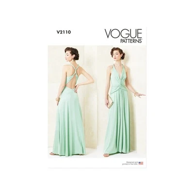 Vogue Schnittmuster V2110 - Kleid - extravagantes, langes Abendkleid - Bild 1 von 4